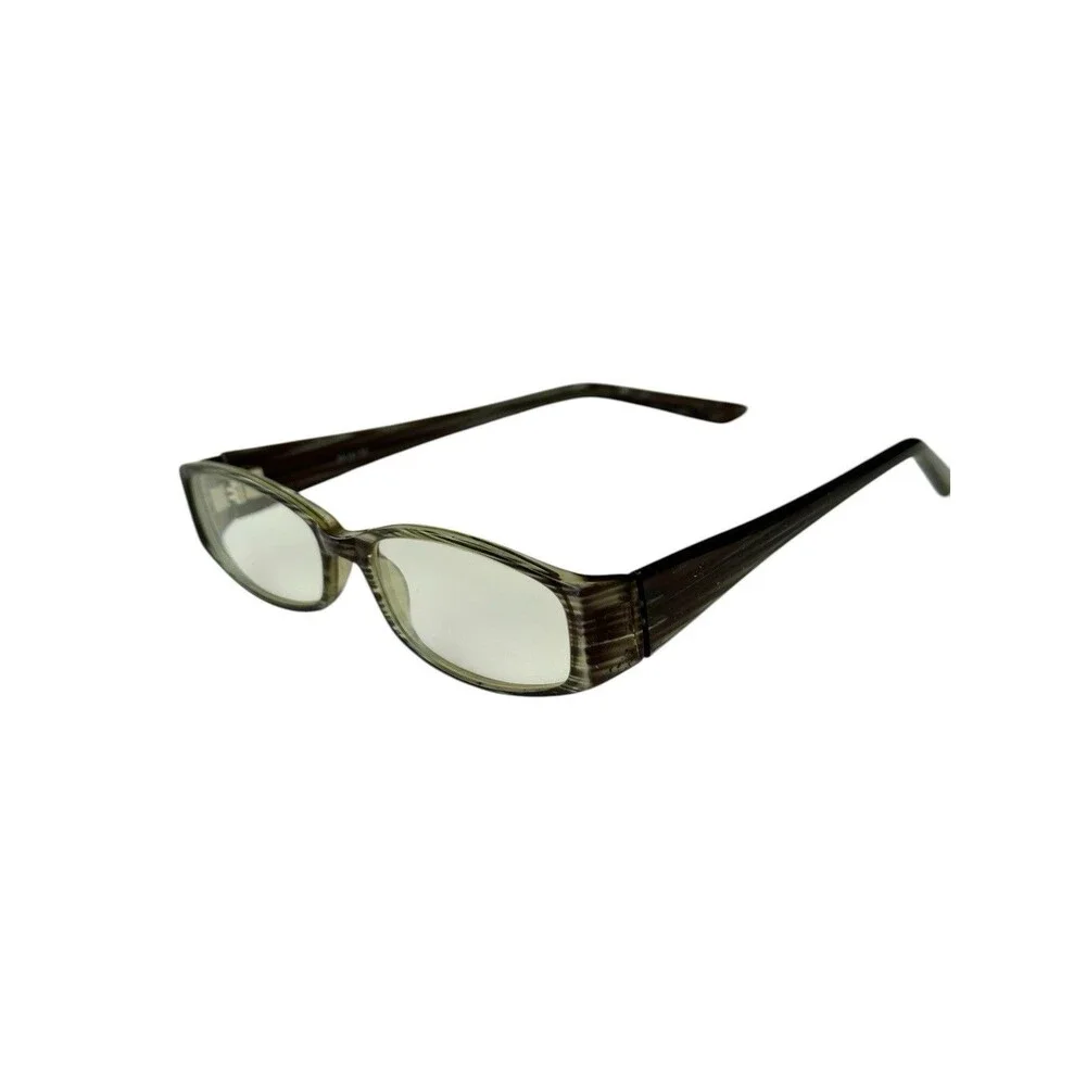 Parade 1567 Sea Stripe Eyeglasses Frames 49-16-135 Grey Black Rectangular